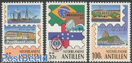 Brasiliana stamp exposition 3v