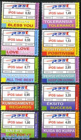 iPOS labels 10v