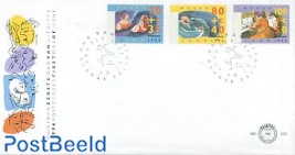 Senior stamps 3v FDC