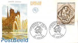 Amiens cathedral 1v, FDC