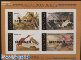 Audubon s/s imperforated SPECIMEN