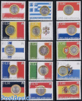Euro coins/countries 15v