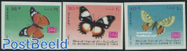 Butterflies 3v imperforated