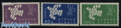Europa (1961 issue) 3v
