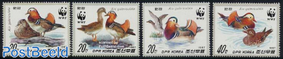 WWF, Mandarin duck 4v